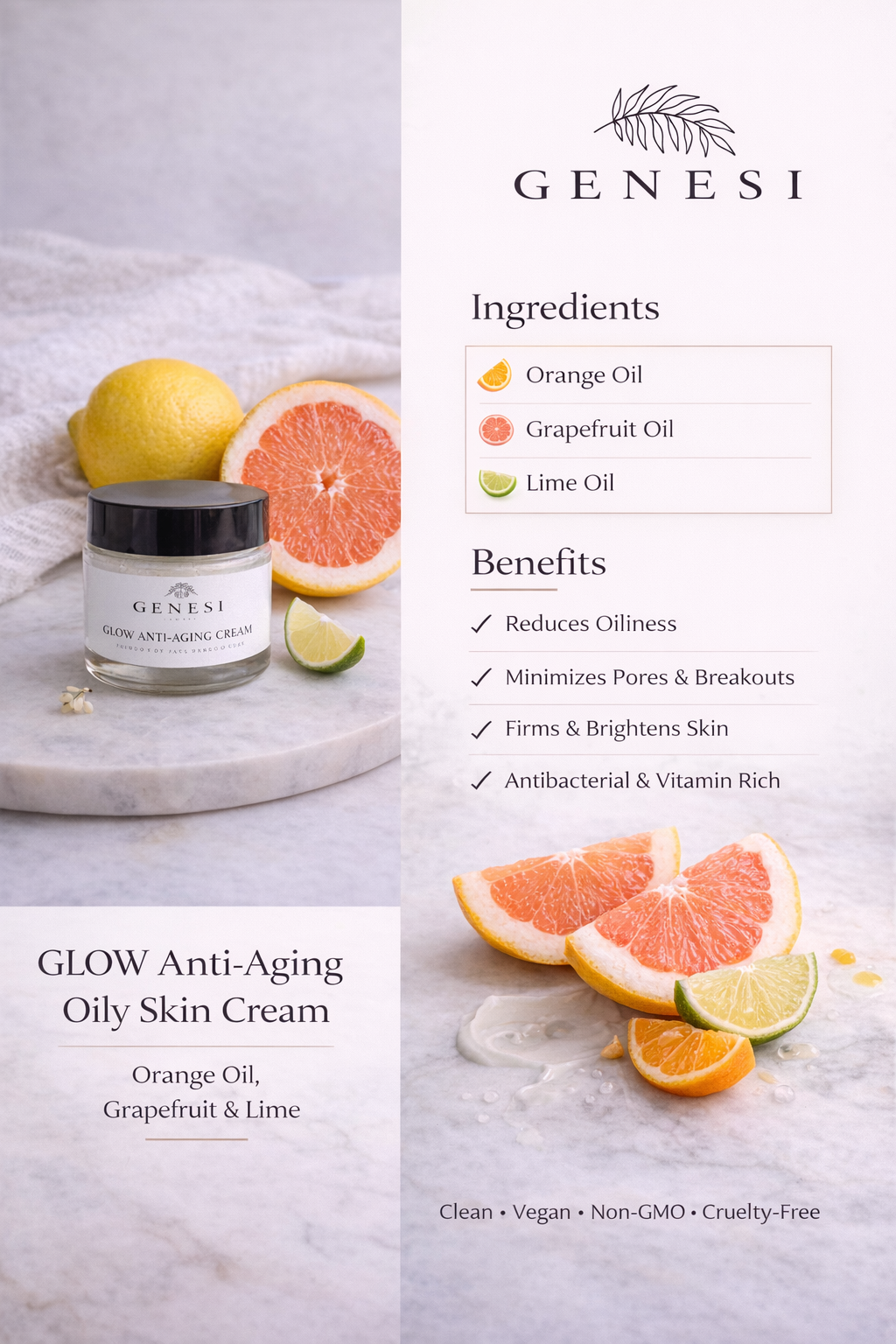GLOW Anti-Aging Oily Skin Cream